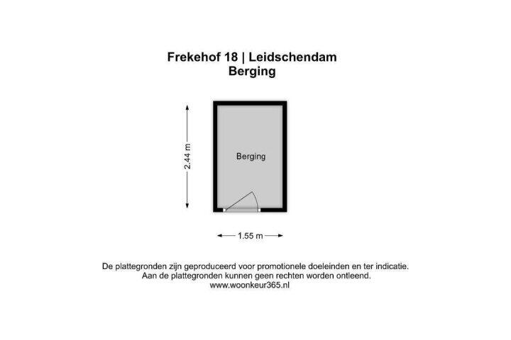 Plattegrond – Frekehof 18, Leidschendam