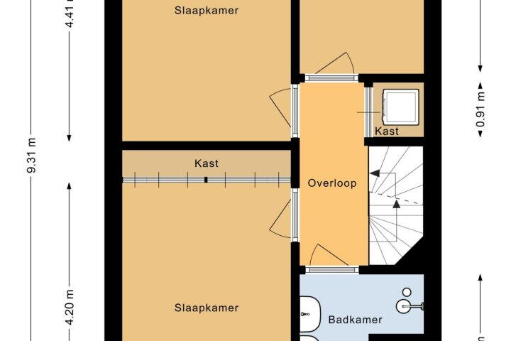 Plattegrond – Frida Katzland 42, Heerhugowaard