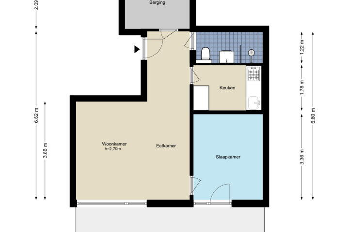 Plattegrond – Frieslandstraat 57, Amsterdam