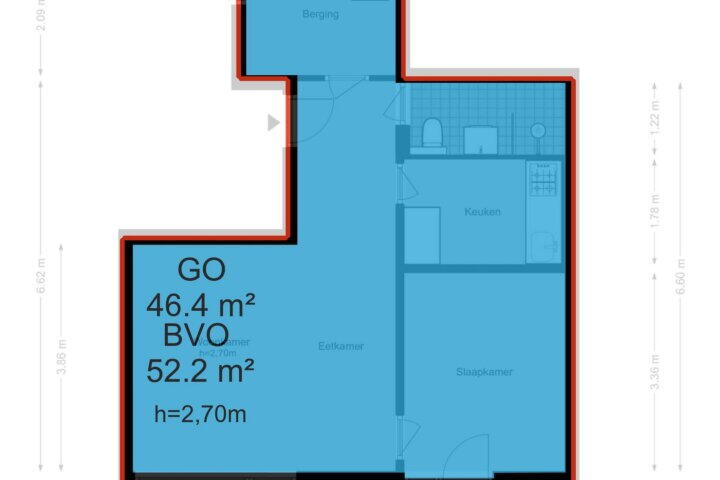 Plattegrond – Frieslandstraat 57, Amsterdam