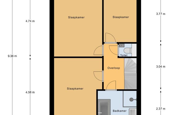 Plattegrond – Fugaplantsoen 31, Almere