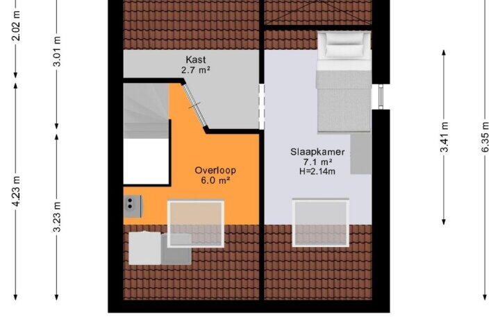 Plattegrond – Fultsemaheerd 12 F, Groningen