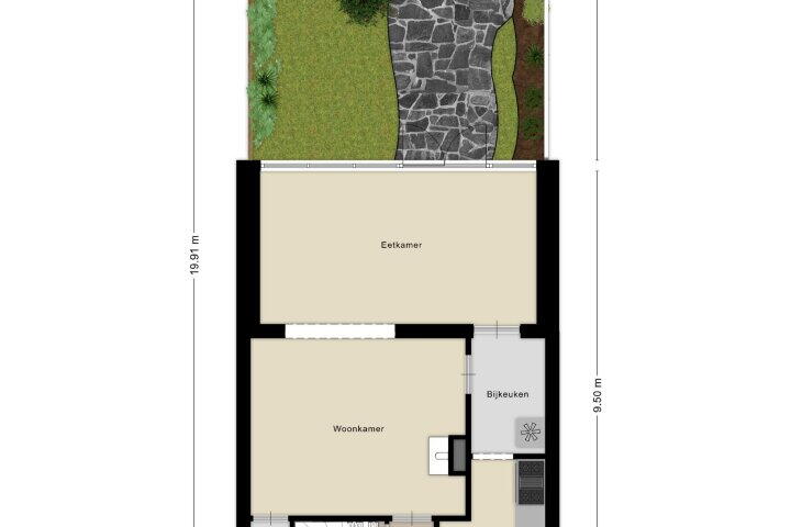 Plattegrond – Fuutstraat 17, Nijmegen