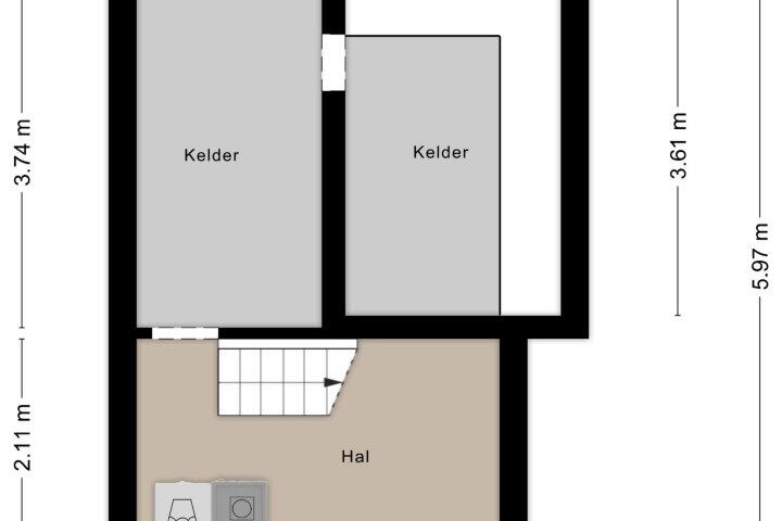 Plattegrond – Fuutstraat 17, Nijmegen