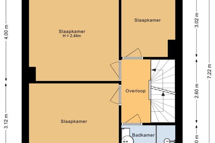 Plattegrond – Gabriëlstraat 56, Ursem (Gem. Koggenland)