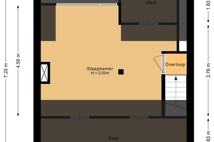 Plattegrond – Gabriëlstraat 56, Ursem (Gem. Koggenland)