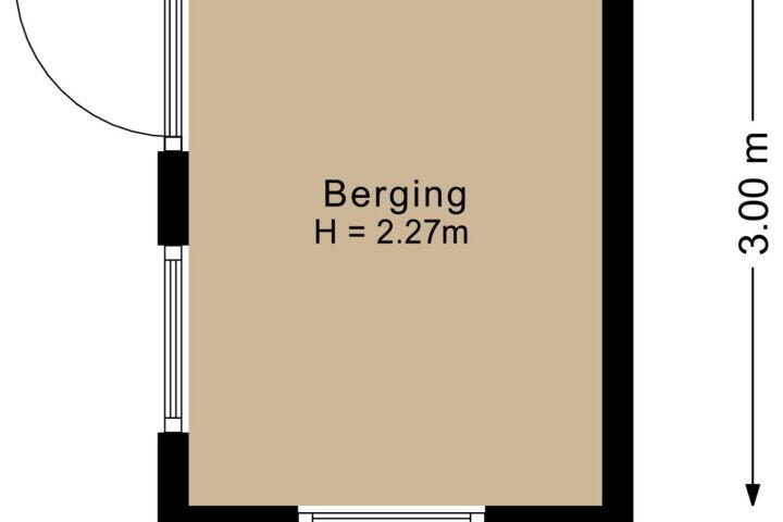 Plattegrond – Gabriëlstraat 56, Ursem (Gem. Koggenland)