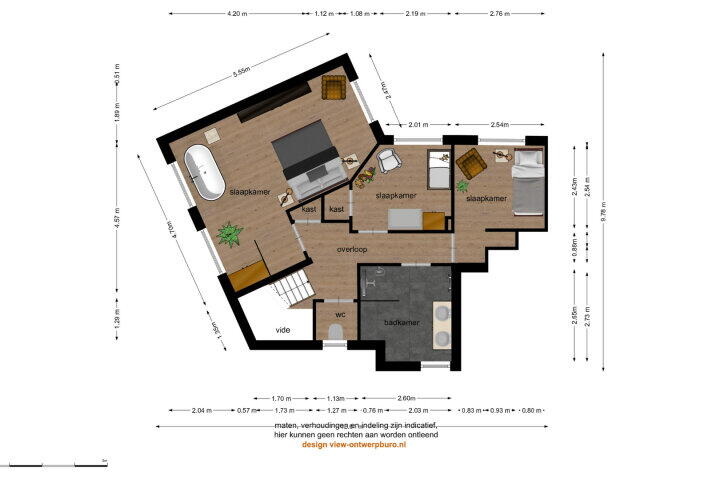 Plattegrond – Gaffelstraat 1, Breda