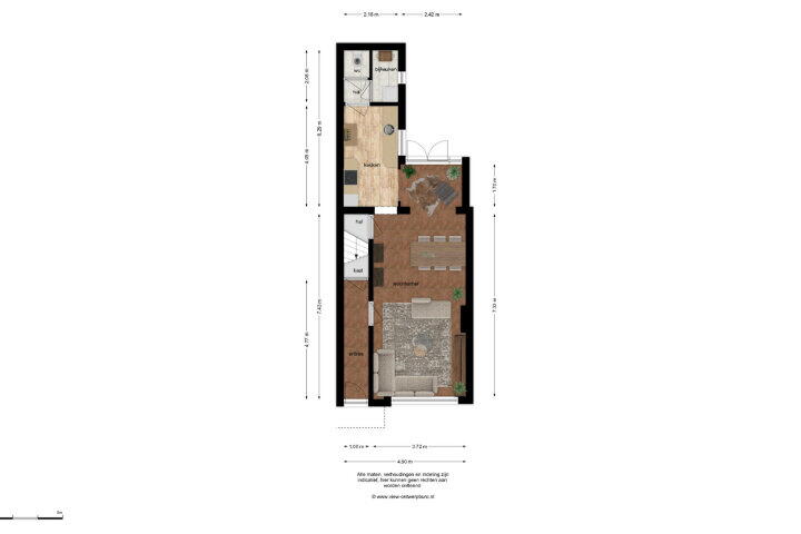 Plattegrond – Gaffelstraat 18, Breda