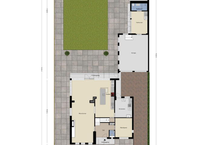 Plattegrond – Gaffelstraat 6, Bergharen