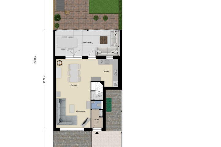 Plattegrond – Gagelberg 35, Roosendaal