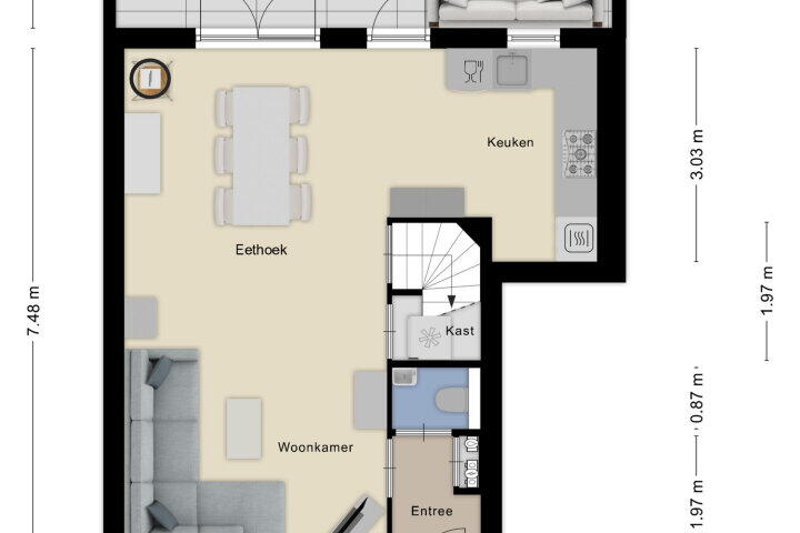 Plattegrond – Gagelberg 35, Roosendaal