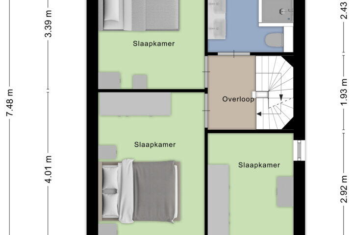 Plattegrond – Gagelberg 35, Roosendaal
