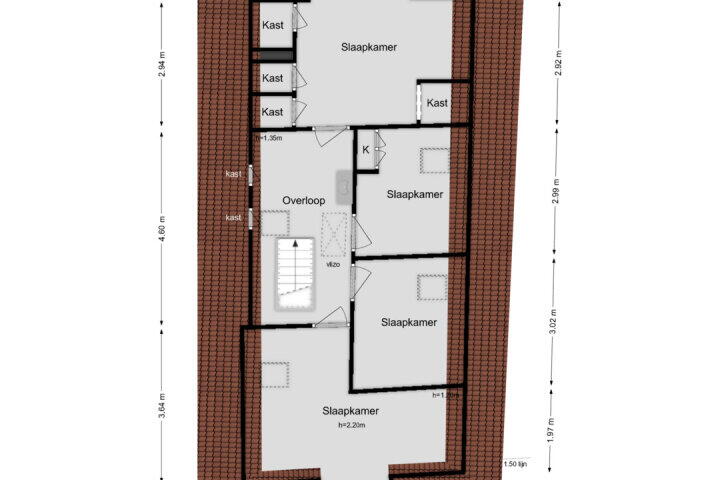 Plattegrond – Galamagracht 36, IJlst