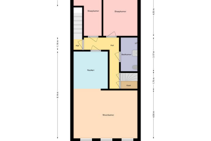 Plattegrond – Galamagracht 5, IJlst