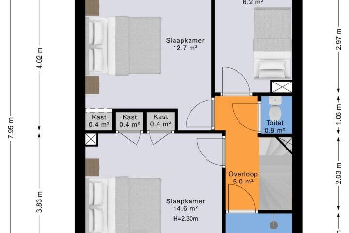 Plattegrond – Galenuslaan 16, Groningen