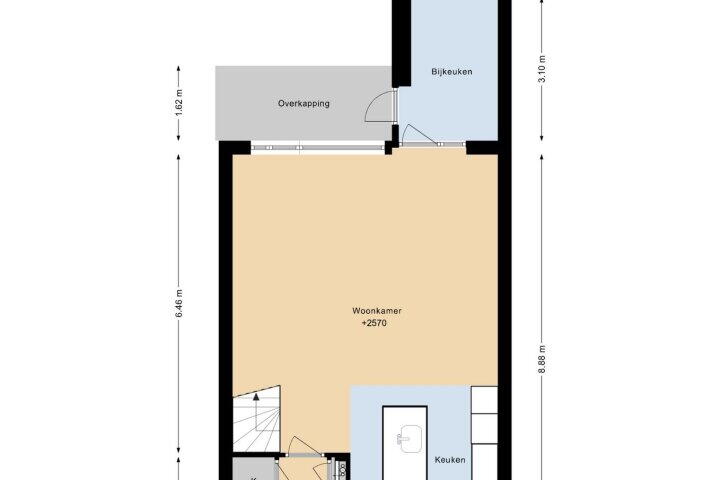 Plattegrond – Galjoen 10 38, Lelystad