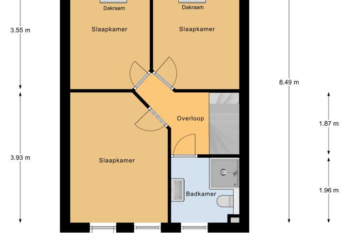 Plattegrond – Gamanderberg 18, Roosendaal