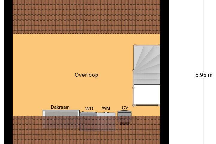Plattegrond – Gamanderberg 18, Roosendaal