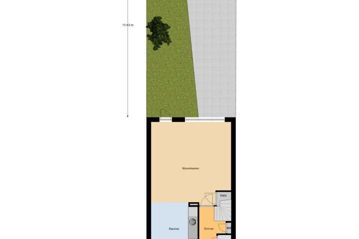 Plattegrond – Gamanderberg 18, Roosendaal