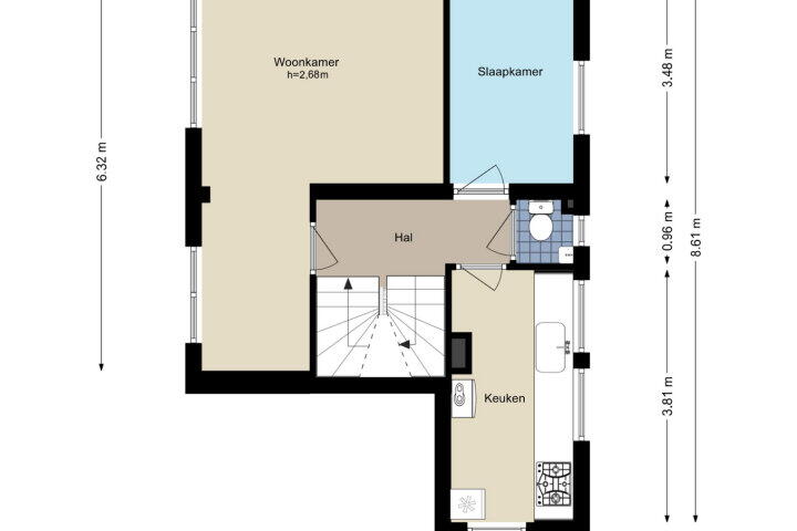 Plattegrond – Ganzenweg 18, Amsterdam
