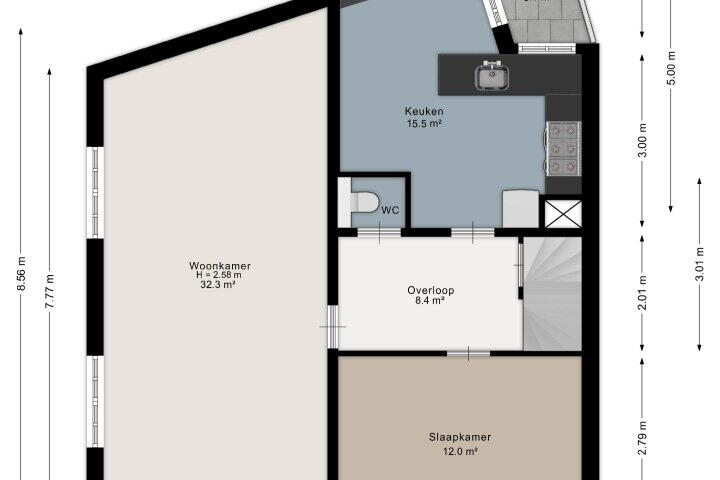 Plattegrond – Ganzenweg 37, Amsterdam