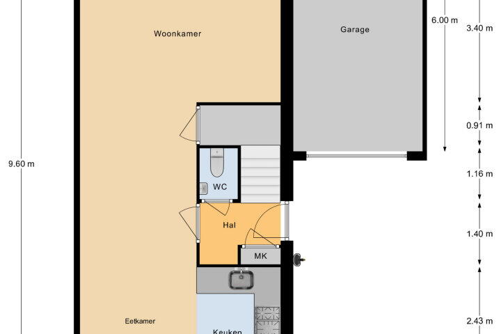 Plattegrond – Garcia Lorcadomein 19, Maastricht