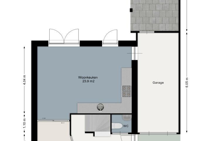 Plattegrond – Garvesingel 286, Vriezenveen