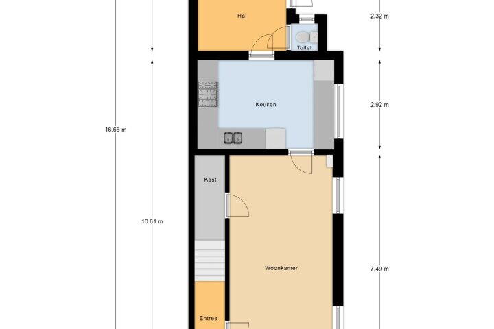 Plattegrond – Gastelseweg 164, Roosendaal