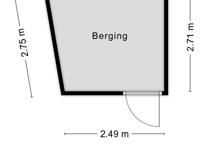 Plattegrond – Gasthuisstraat 9 H, Meerssen