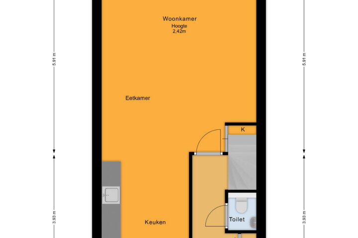 Plattegrond – Geerten Gossaertpad 13, Almere