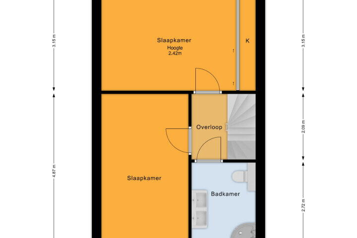 Plattegrond – Geerten Gossaertpad 13, Almere
