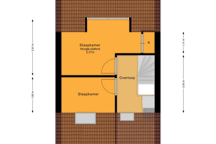 Plattegrond – Geerten Gossaertpad 13, Almere