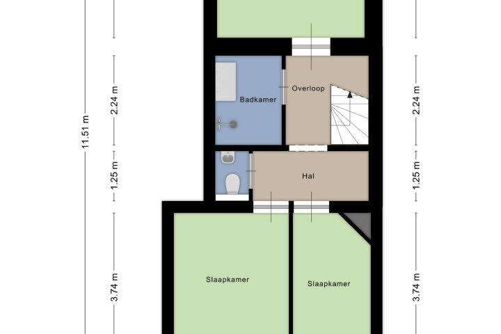 Plattegrond – Geitenkamp 13 A, Arnhem