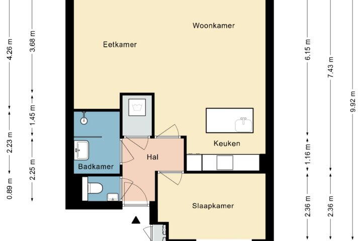 Plattegrond – Geleenstraat 71, Heerlen