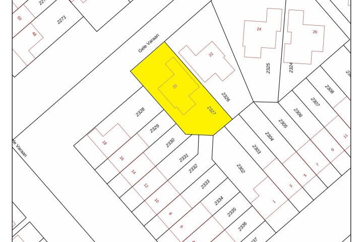 Plattegrond – Gele Varaan 20, Heerhugowaard