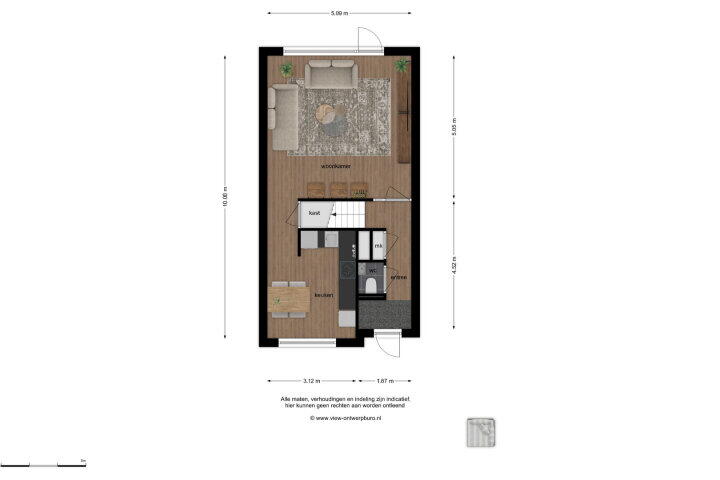 Plattegrond – Gentiaanblauwtje 23, Breda