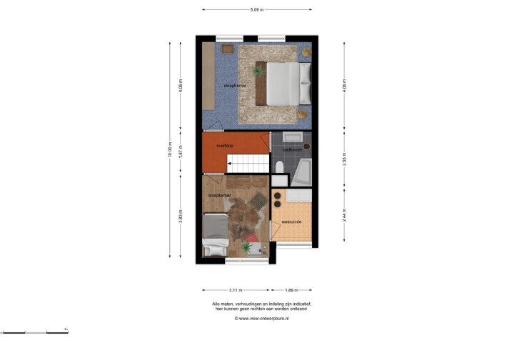 Plattegrond – Gentiaanblauwtje 23, Breda