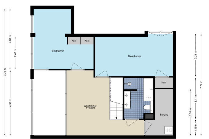 Plattegrond – George Gershwinlaan 119, Amsterdam