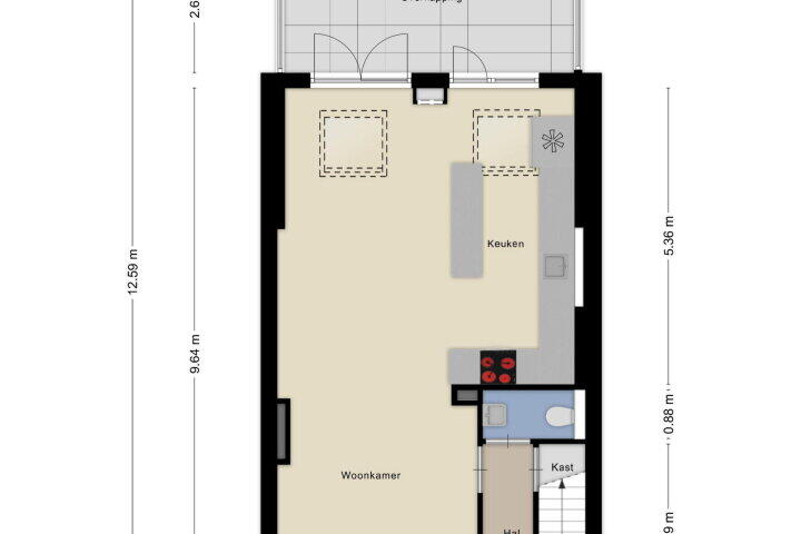 Plattegrond – Gerard Doulaan 33, Amstelveen