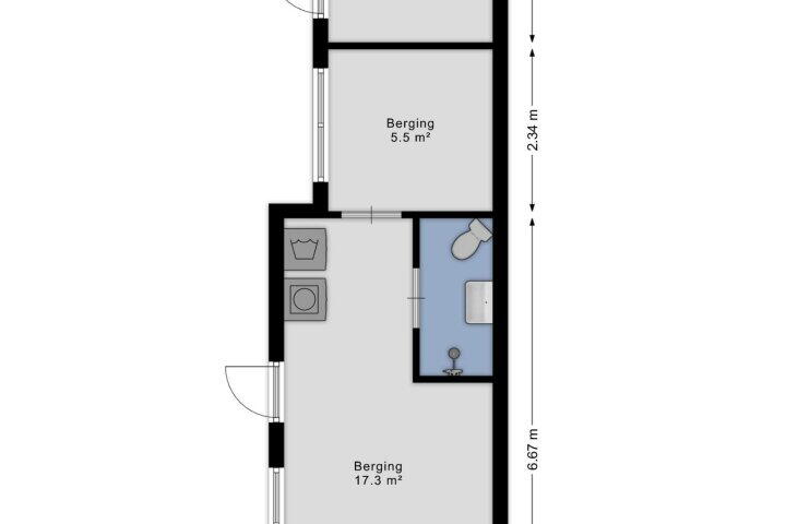 Plattegrond – Gerard Doustraat 3, Rucphen