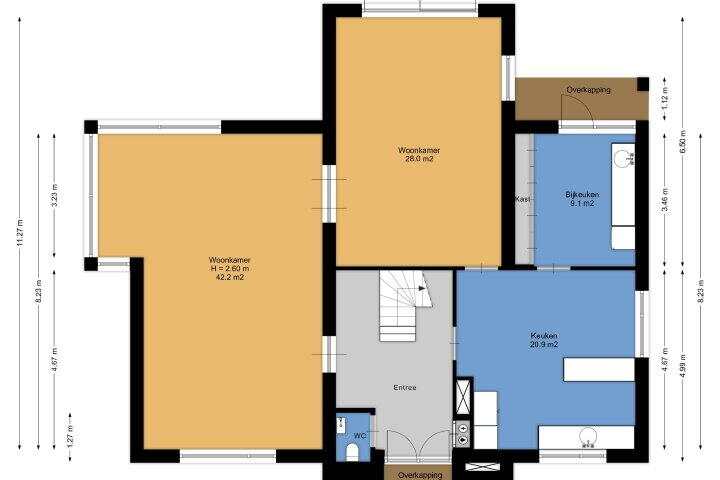 Plattegrond – Gerard Doustraat 1, Ommen
