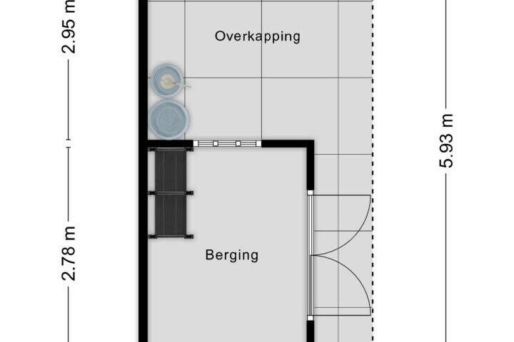 Plattegrond – Gerard ter Borchstraat 31, Roosendaal