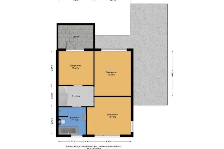 Plattegrond – Gerardus Majellahof 2, Steenwijkerwold