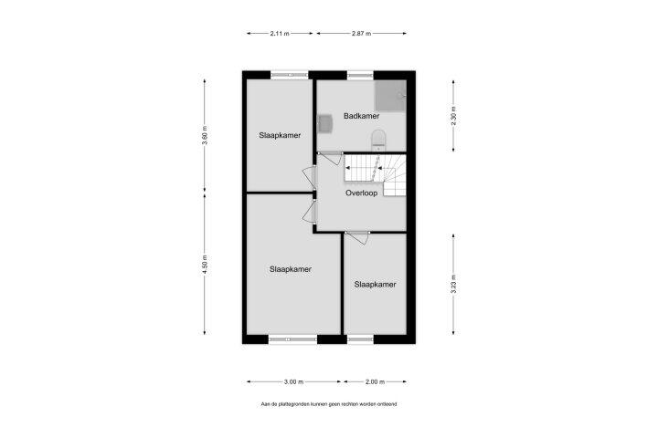 Plattegrond – Gerben Oppewalstrjitte 25, Sneek
