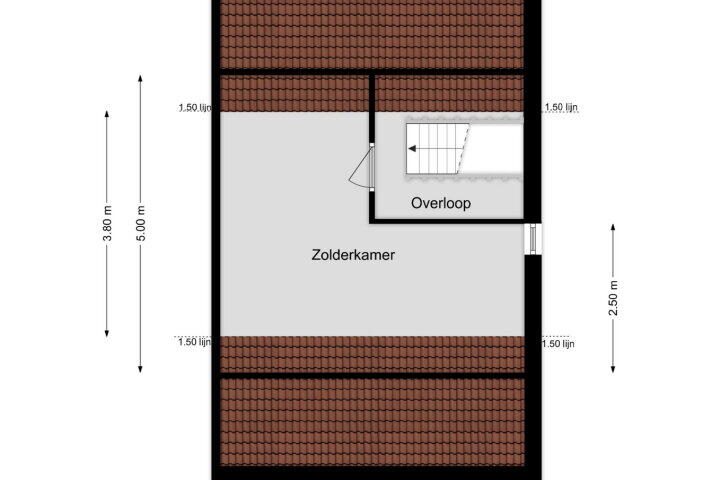 Plattegrond – Gerben Oppewalstrjitte 25, Sneek