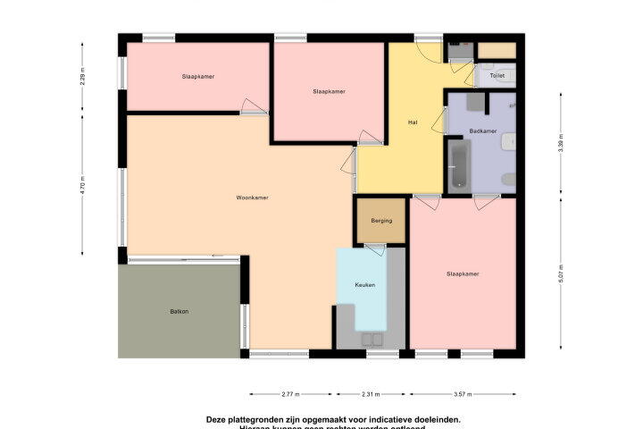 Plattegrond – Gerben Oppewalstrjitte 9, Sneek