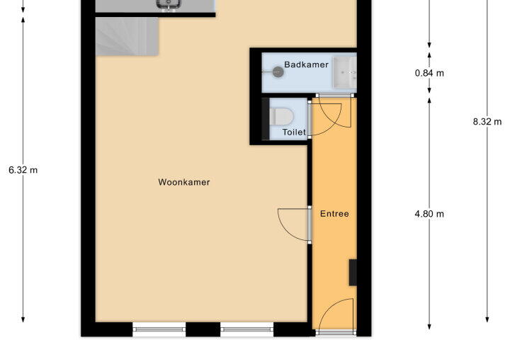 Plattegrond – Gerbrandystraat 20, Vlissingen