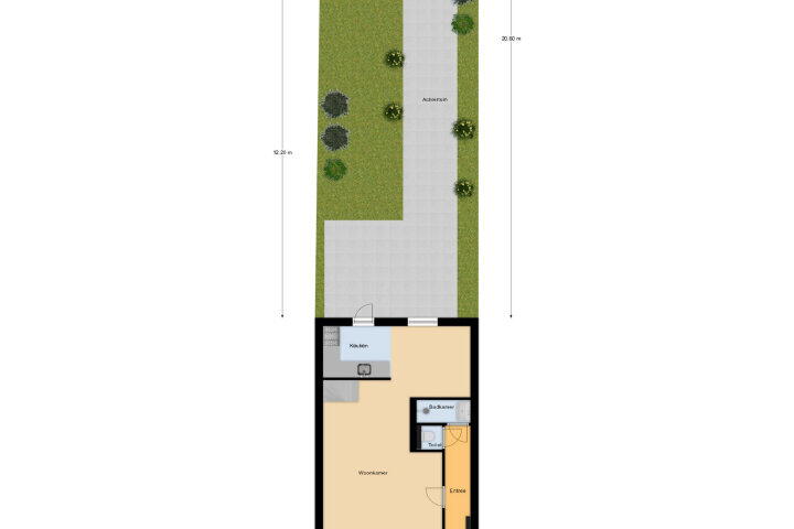 Plattegrond – Gerbrandystraat 20, Vlissingen
