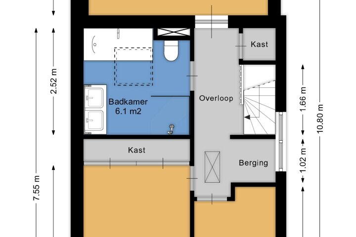 Plattegrond – Gerrit van Heemskerkstraat 1, Oosthuizen